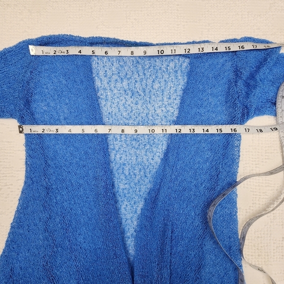 Boho fairycore Blue Sky Asymmetrical Cardigan One Size - Picture 5 of 8